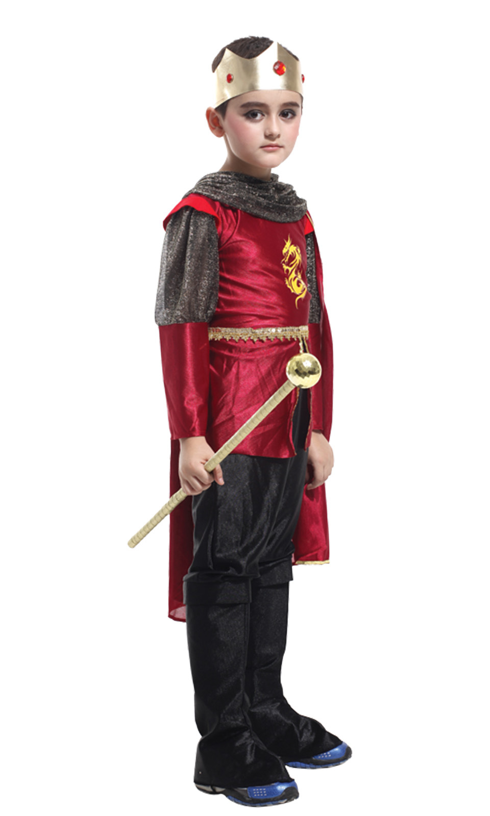 万圣节cosplay服装 b-0040 儿童古装国王服装扮演出服 花童礼服