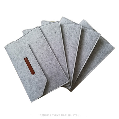 厂家货源韩版定制色毛毡皮革文件袋档案袋手提a4文件袋logo资料袋