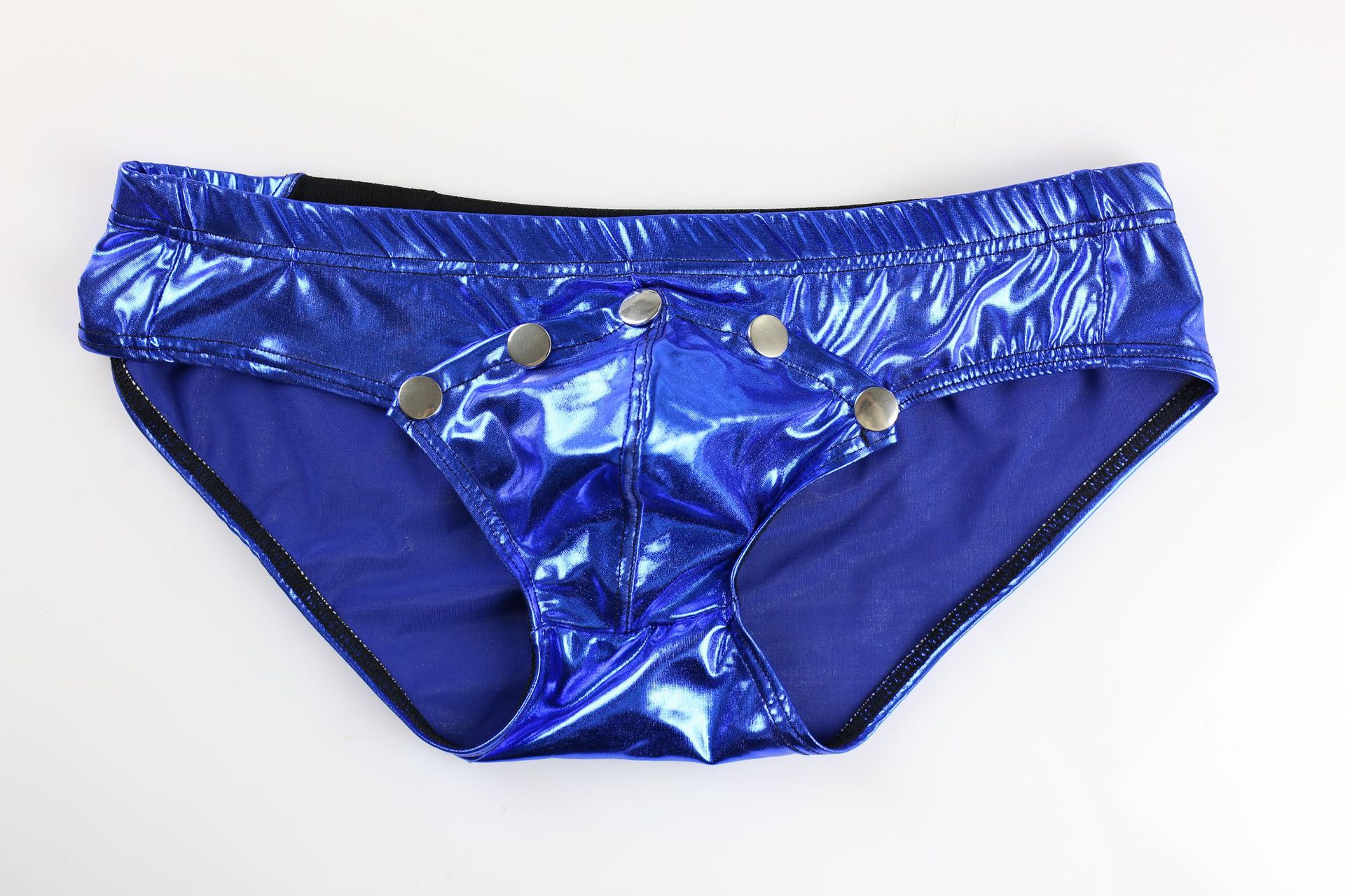 皮男士情趣内裤厂家直销u凸漆皮三角裤男代工加工一件代发批发