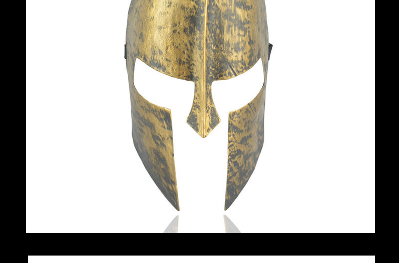 万圣节不死面具 电影斯巴达300勇士面具 复古鬼影视面具 金银2色