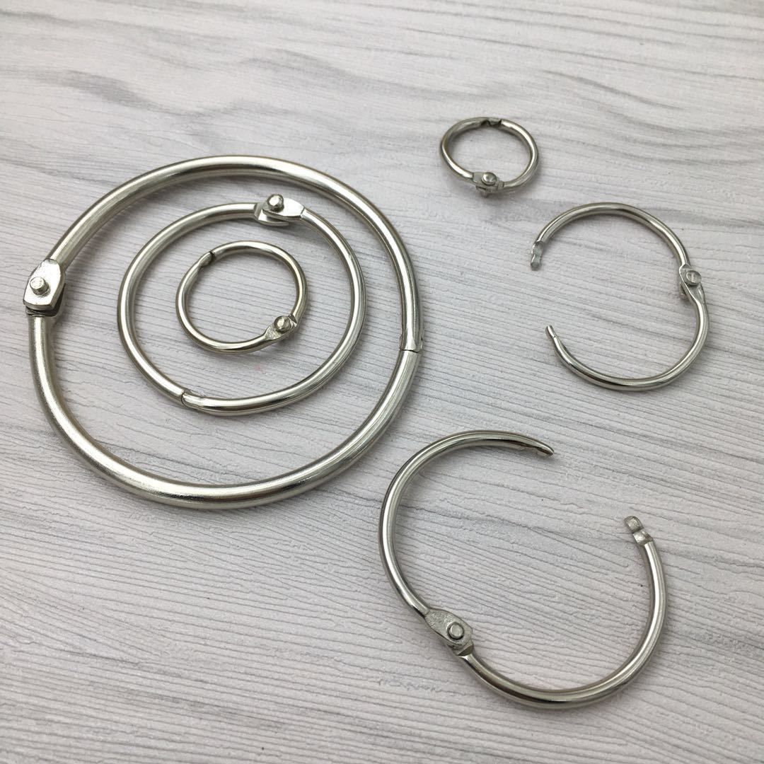 窗帘挂环浴帘活动扣环活口挂钩卡圈金属卡环活页圈吊旗杆海报配件