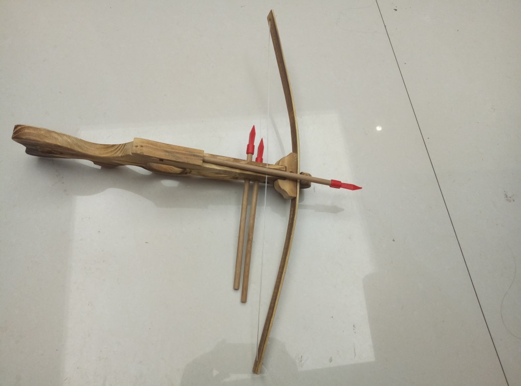 小弩 木制小弩 木枪弩 古代兵器模型 无杀伤力 表演道具弩