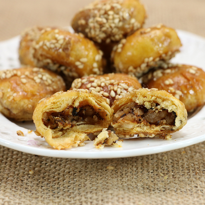 金华红糖原味酥饼特产梅干菜酥饼传统手工小零食美食500g