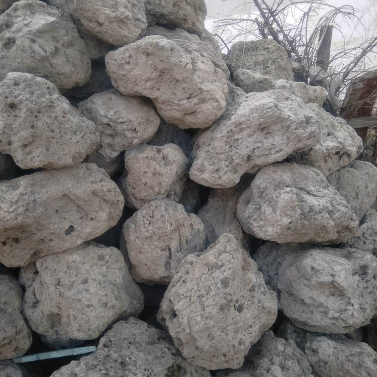 供应高强度小块浮石36mm白色重型浮石质地