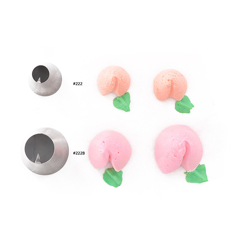 222号 中号 寿桃裱花嘴 304不锈钢无缝花嘴 烘焙diy蛋糕工具