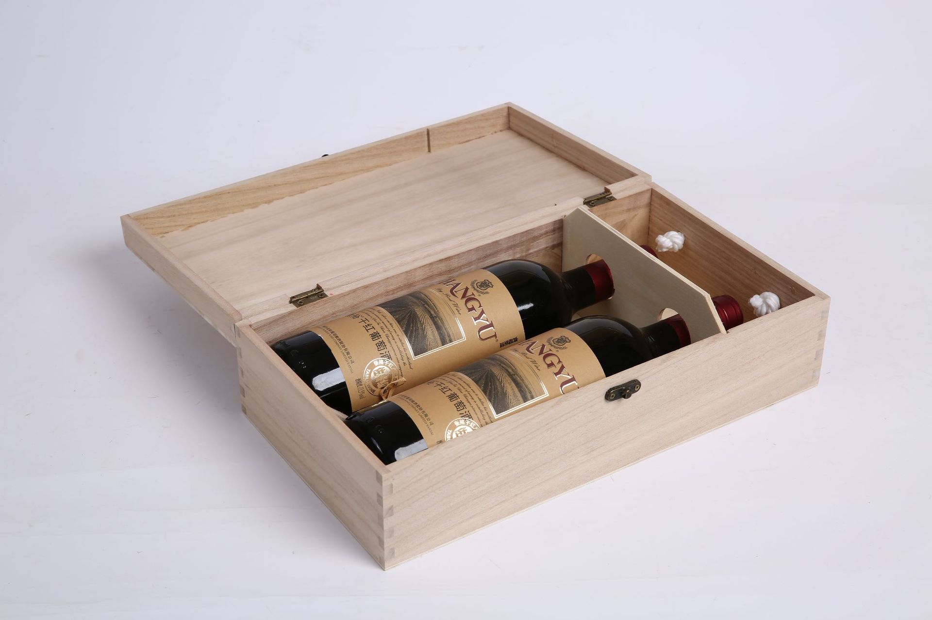 木质酒盒定制款红酒木盒实木双支红酒盒包装木箱葡萄酒两瓶装礼盒