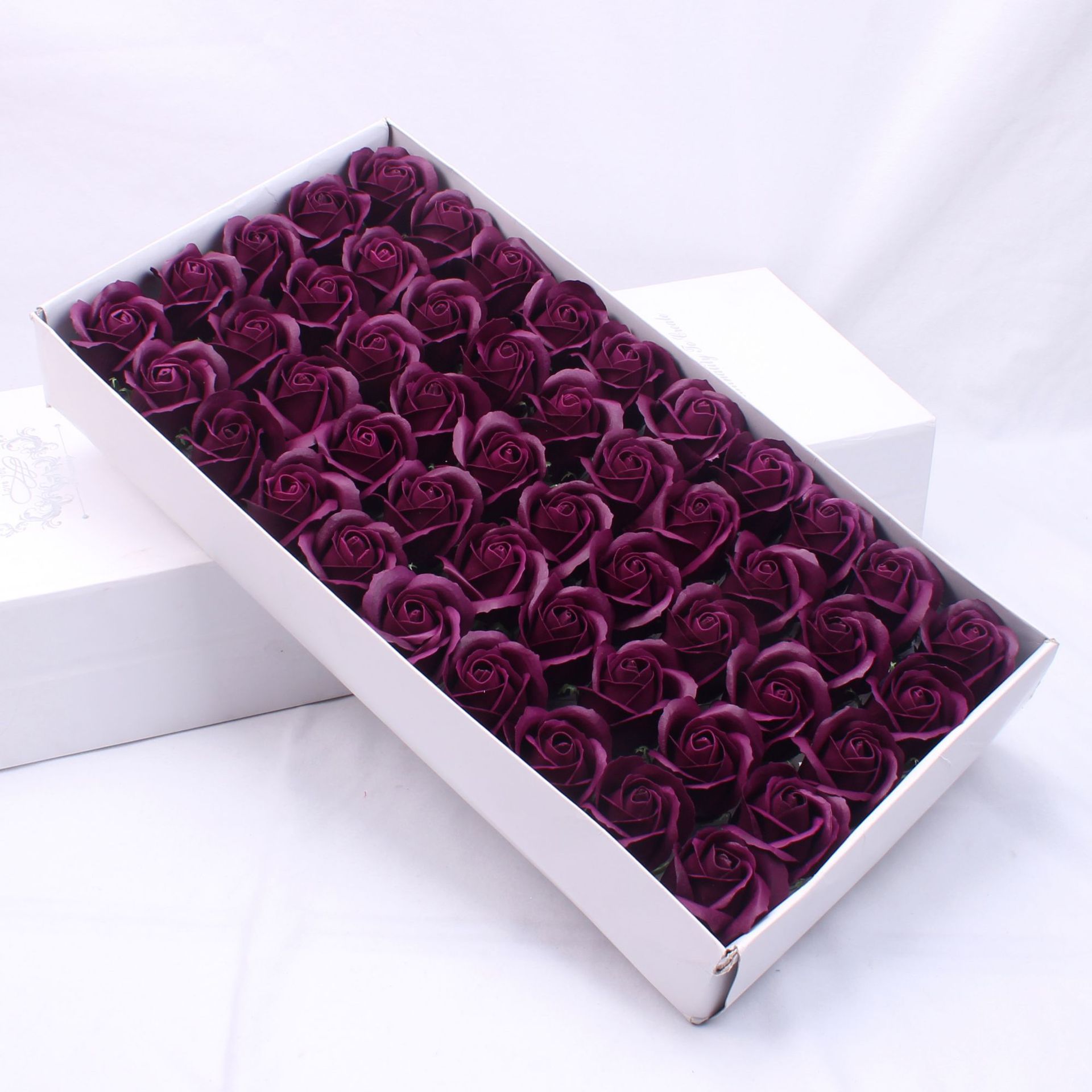 Three-Layer High Quality Artificial Red Rose Soap Flower Big Flower Head Wholesale Water Flower Valentine's Day 3-Layer Soap Flower with Base