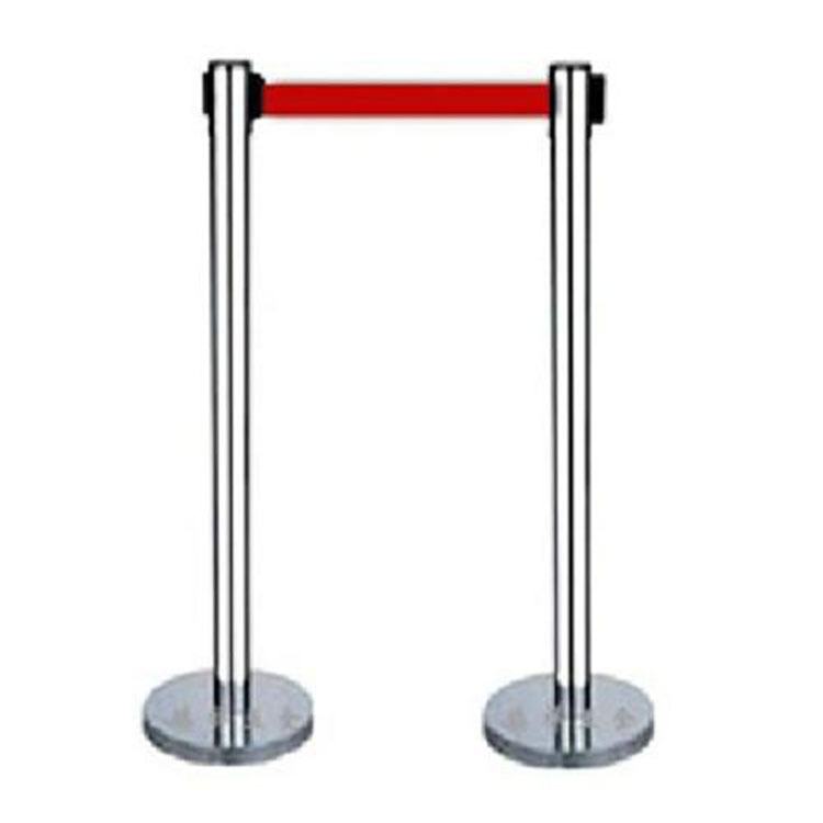 不锈钢银行2米线3米/5米线 隔离栏 排队导流警戒线 伸缩围栏