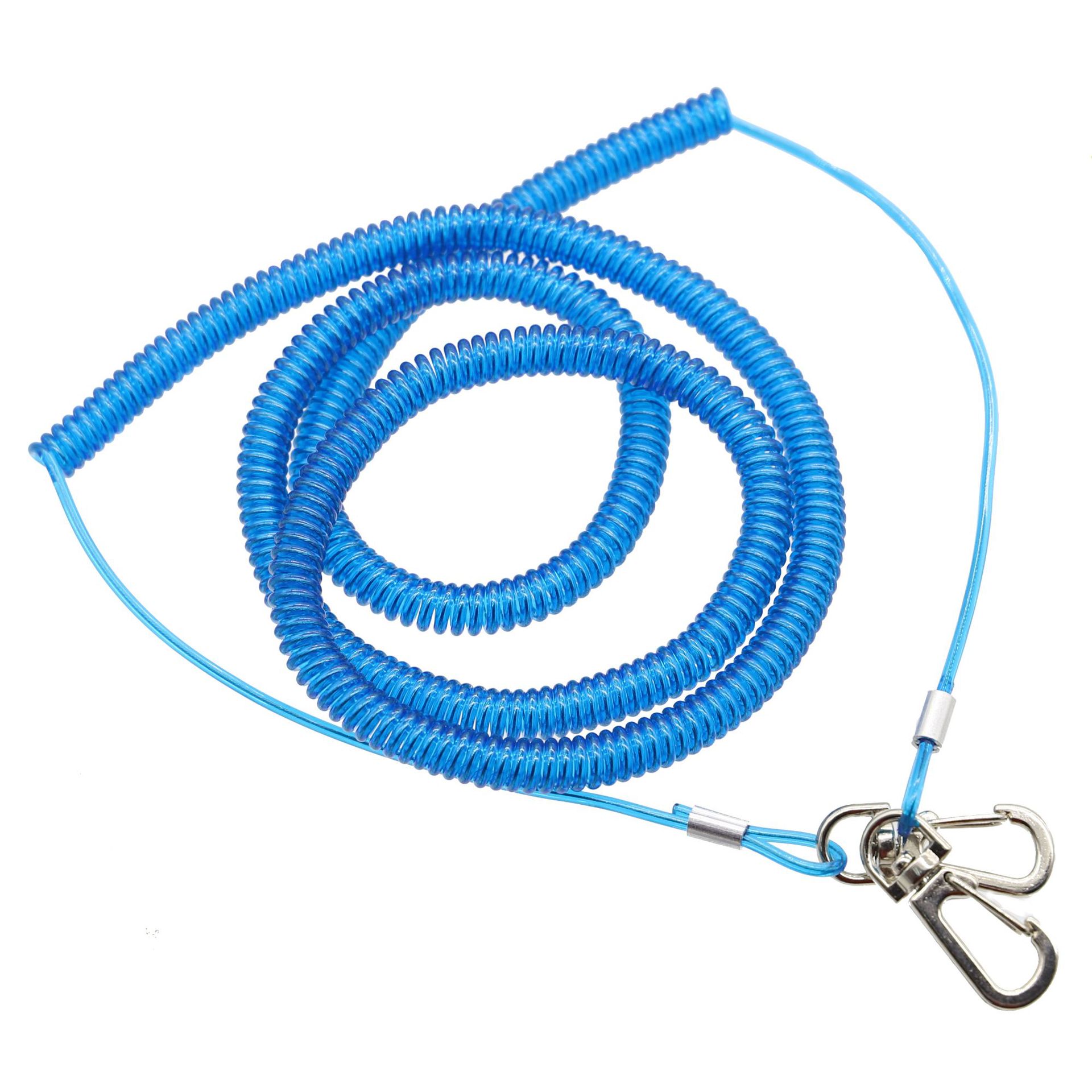 厂家直销混色鱼竿渔具失手绳 钓鱼用品钢丝弹簧绳 护竿绳放杆绳