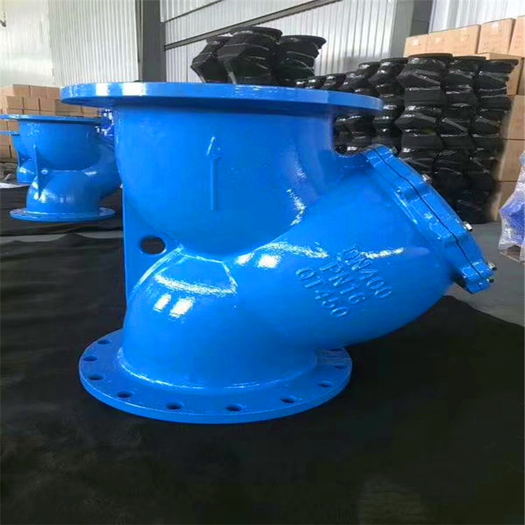 自来水管道gl41h10qdn80y型形过滤器管道法兰过滤器直通式