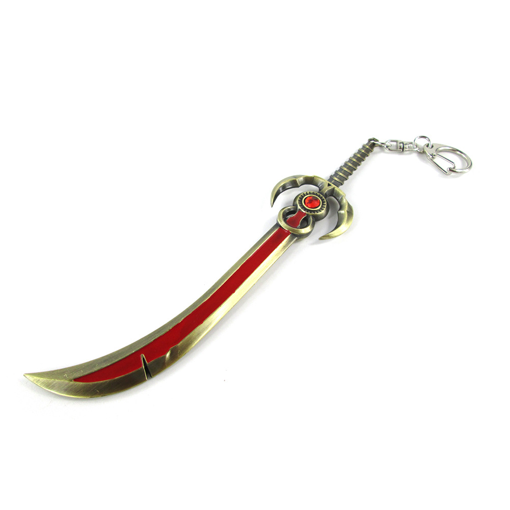 蕾欧娜弯刀武器钥匙扣红色-1