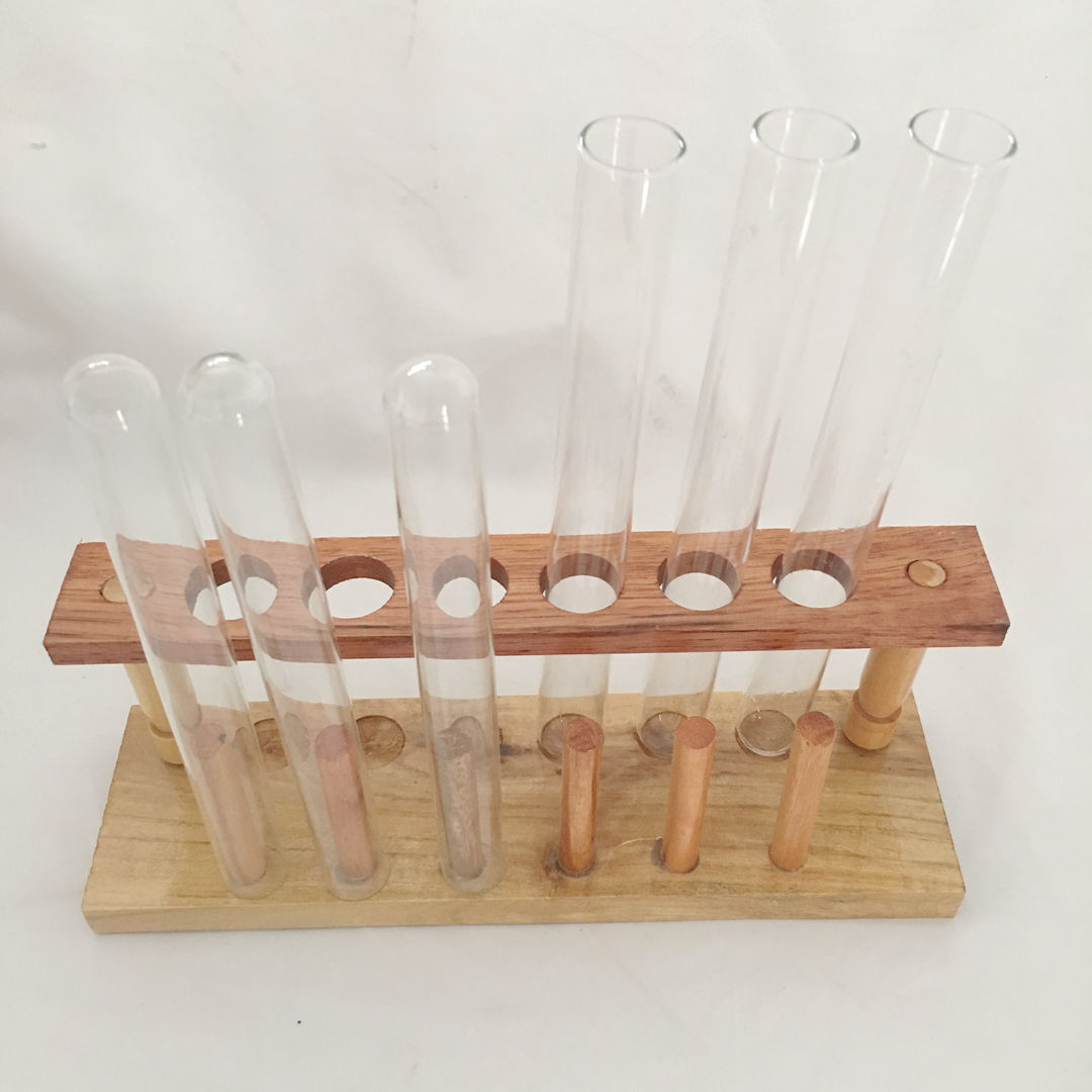 03008木质试管架6孔化学实验器材