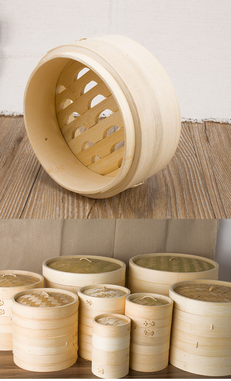 小笼包竹蒸笼大楠竹笼屉竹制蒸屉微波炉包子小蒸笼商用蒸隔竹笼