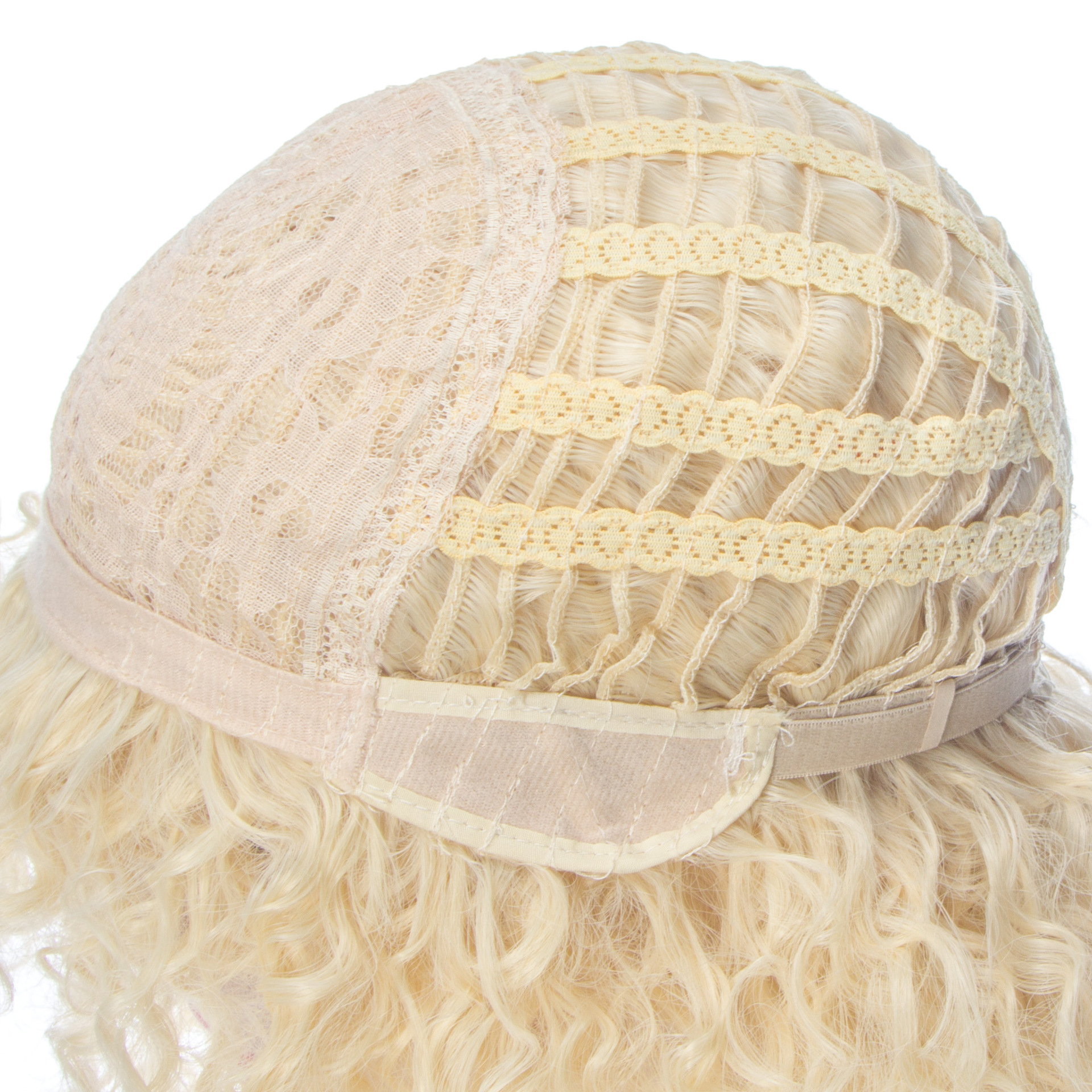 跨境货源 欧美女长卷发 高温丝化纤前蕾丝假发发套 玉米卷假发