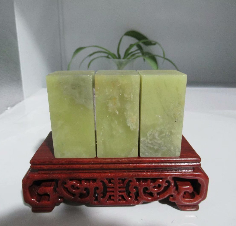 青田石封门青2.5*2.5*5cm性老品相佳印章石料章料金石篆刻寿山石