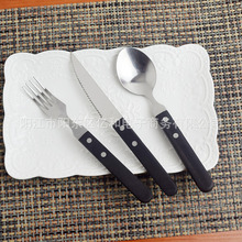 不锈钢西餐刀叉勺三件套装POM牛排专用刀叉更西餐餐具