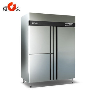 立式不锈钢三门冰柜 商用厨房设备工程配套设备 厨房三门冰箱