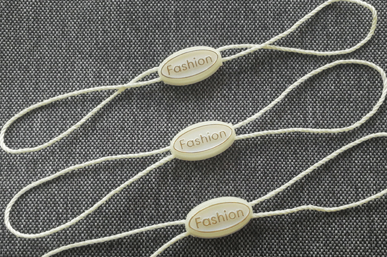 女装吊牌挂绳现货服装吊绳内衣烫金吊粒批发通用双插吊牌绳