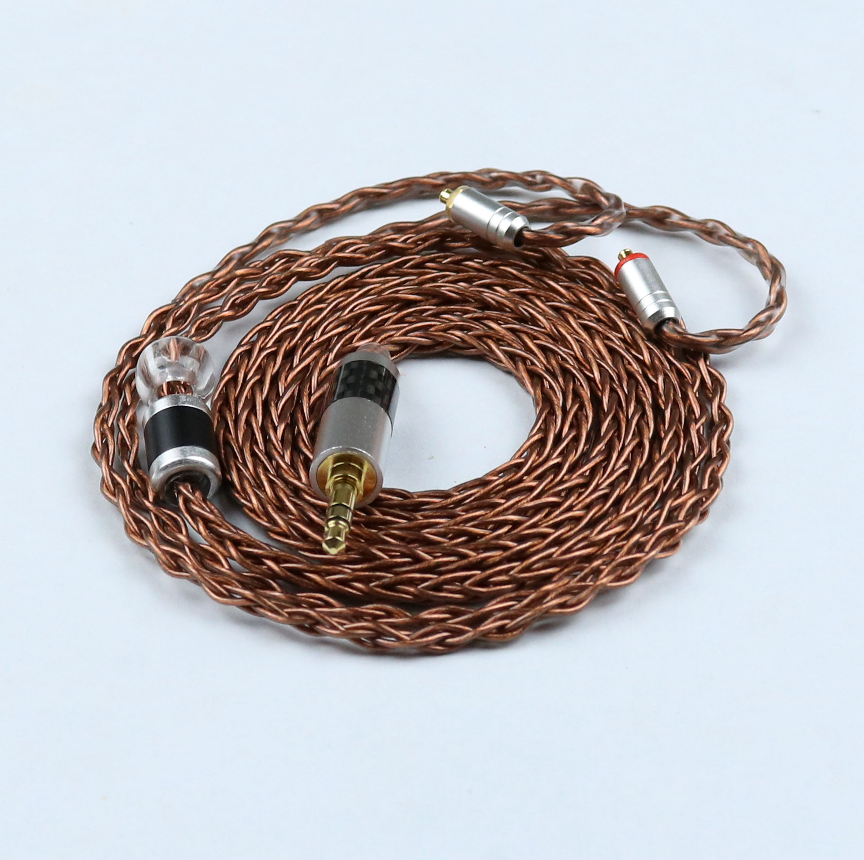 单晶铜镀银3.5耳机升级线se535 se846 舒尔hifi线材diy定制厂直销