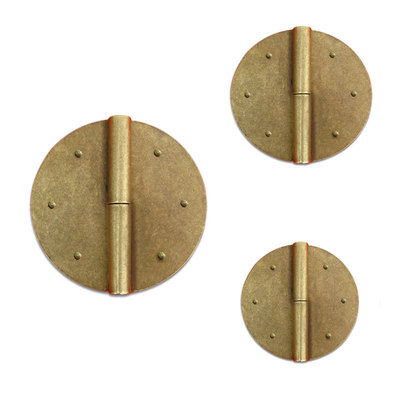 【铜雀台】纯铜圆合页仿古家具铜合页 中式合页 箱柜合页圆形合页