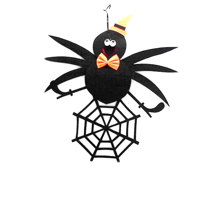 万圣节道具蜘蛛网毛绒蜘蛛棉 鬼屋装饰蜘蛛用品仿真蜘蛛整蛊玩具