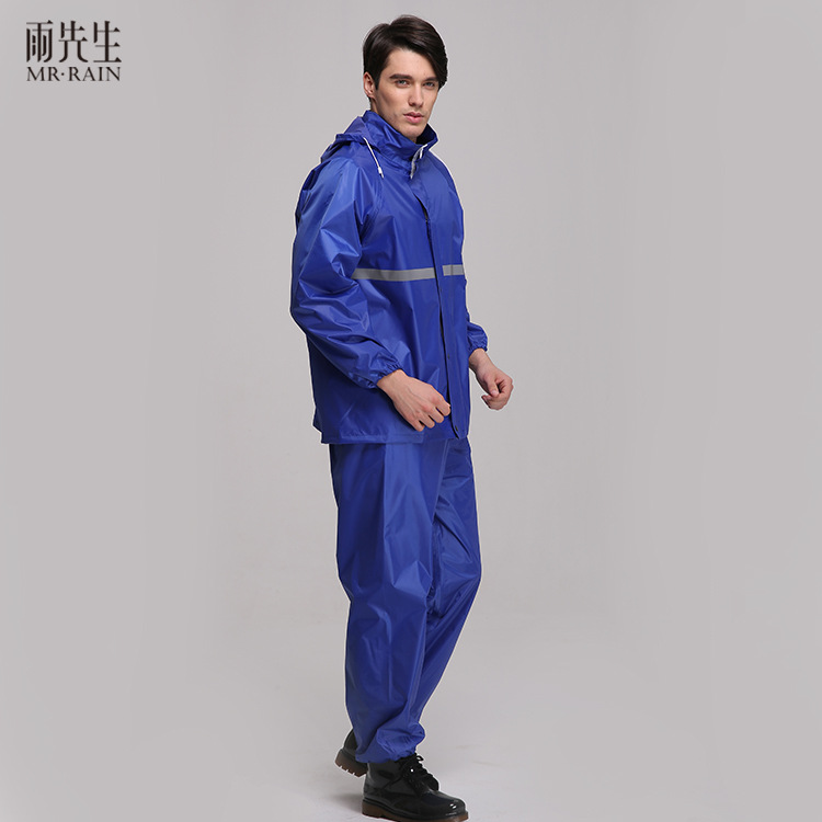 Mr. Yu Double-Layer Split Poncho Suit Men's and Women's Fashion Polyester Raincoat Labor Protection Adult Raincoat Factory Direct Sales