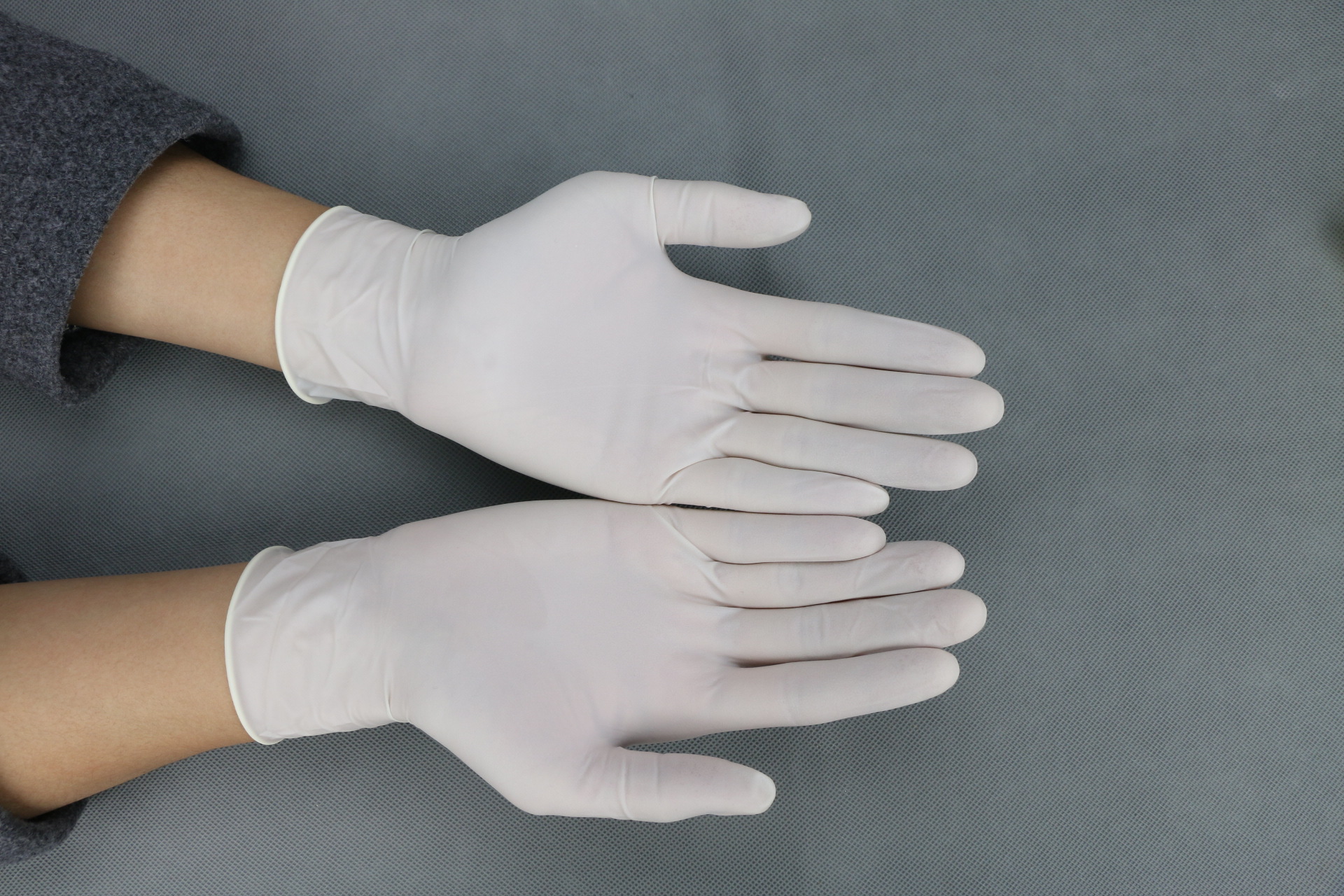 原厂直销9寸无菌一次性医用乳胶手套 无粉防滑医疗检查橡胶手套