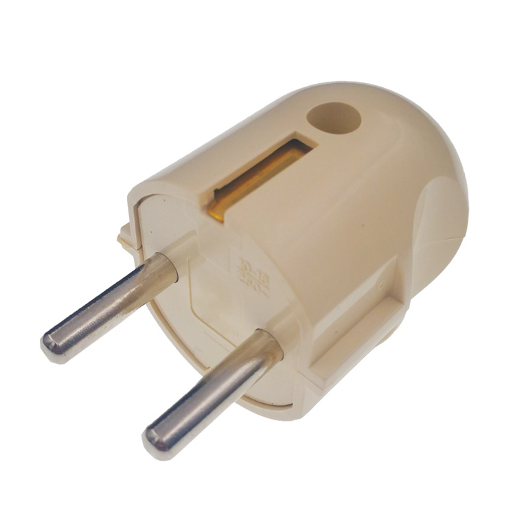 8mm欧规南美美标铜电源插头 两级装配式