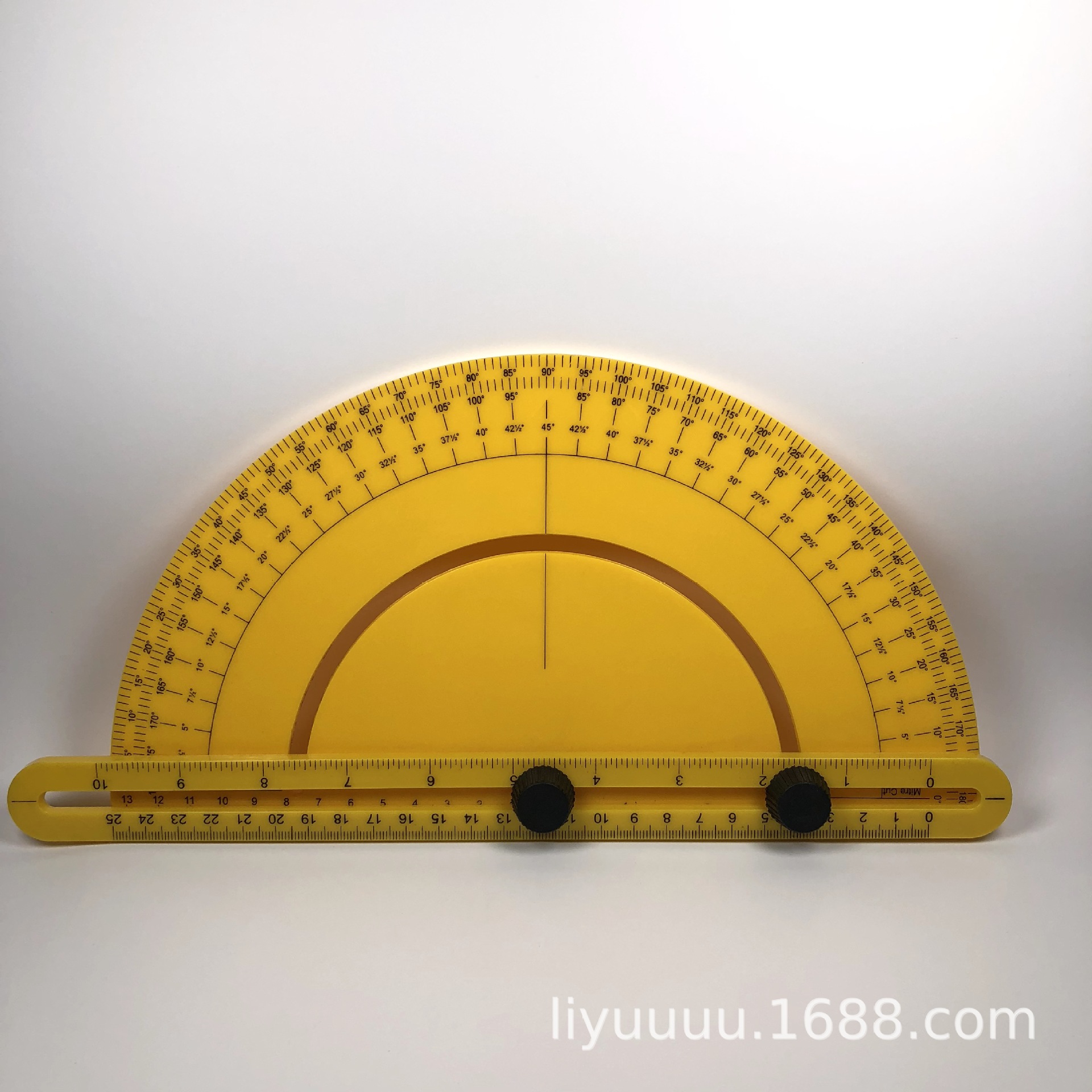 亚马逊热卖尺半圆尺abs料异形多功能量角尺角度测量尺现货