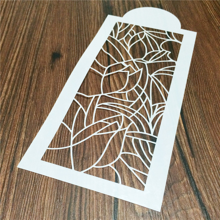 跨境货源diy图腾蛋糕花边喷花模烘培用具 涂鸦绘画喷漆镂空模板