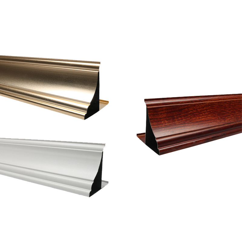 厂家直销集成吊顶铝扣板边角线二级铝梁吊顶大边角客厅双层木线