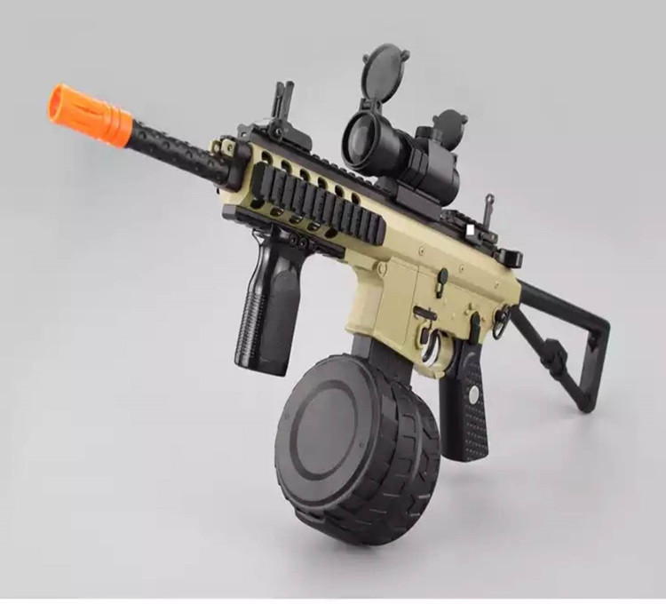 斯泰迪pdw下供弹水弹枪 电动连发成人改装玩具水弹抢 玩具枪