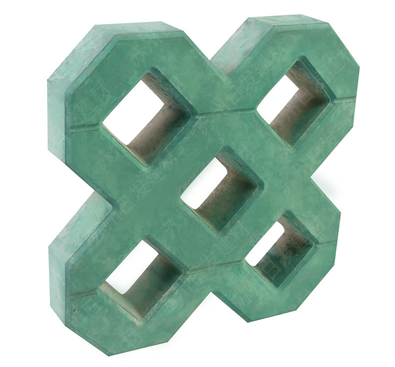 混凝土八字砖 混凝土公园广场停车场植草砖 8字草坪砖现货供应