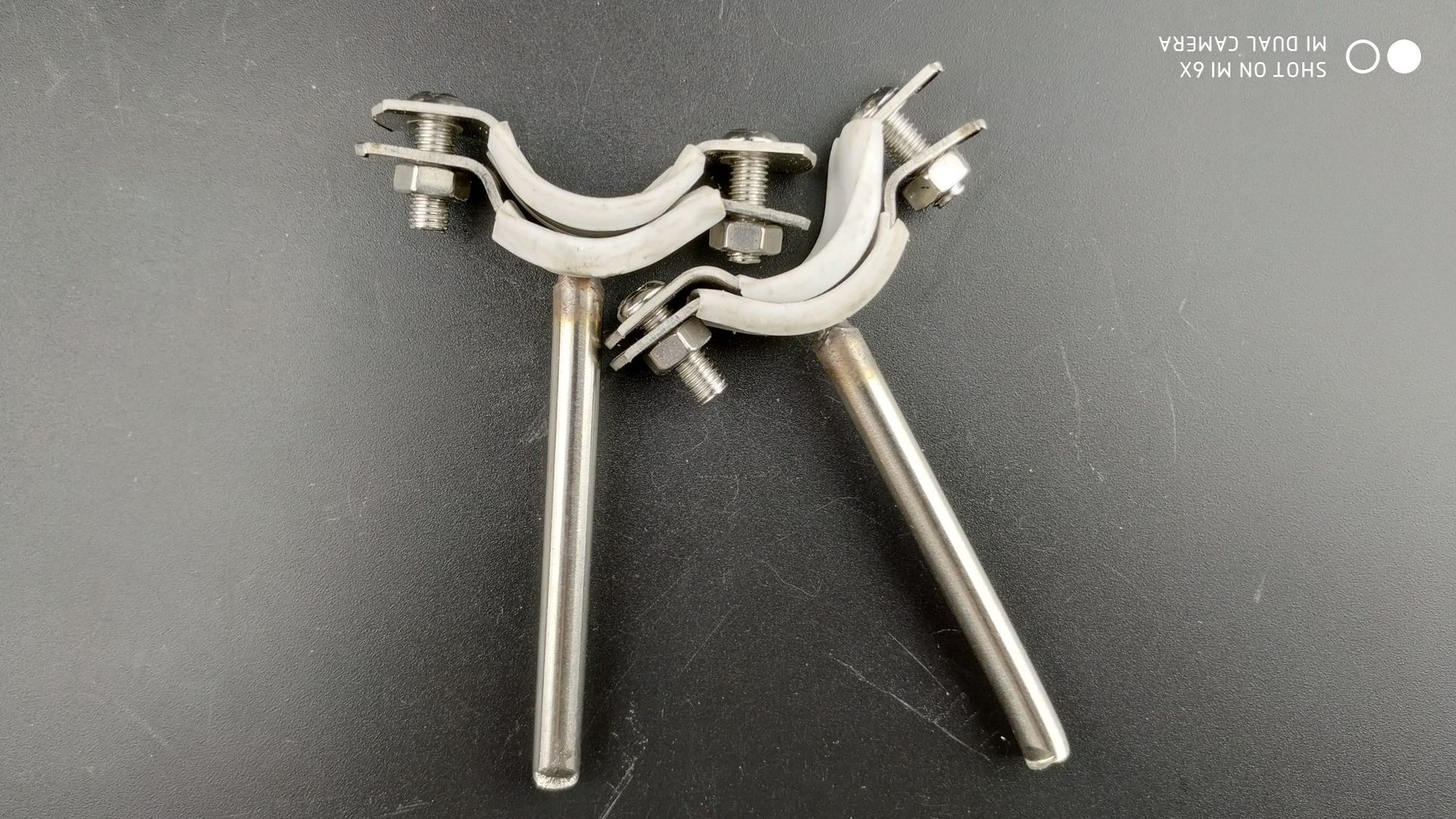 不锈钢吊码管卡不锈钢包胶码管卡子水管卡吊架固定支架管卡管夹码