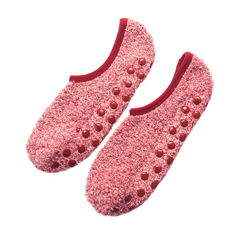 Socks Non-Slip Silicone Cotton Socks Dispensing Coral Fleece Floor Boat Socks Men and Women Flat Factory Wholesale Wazi