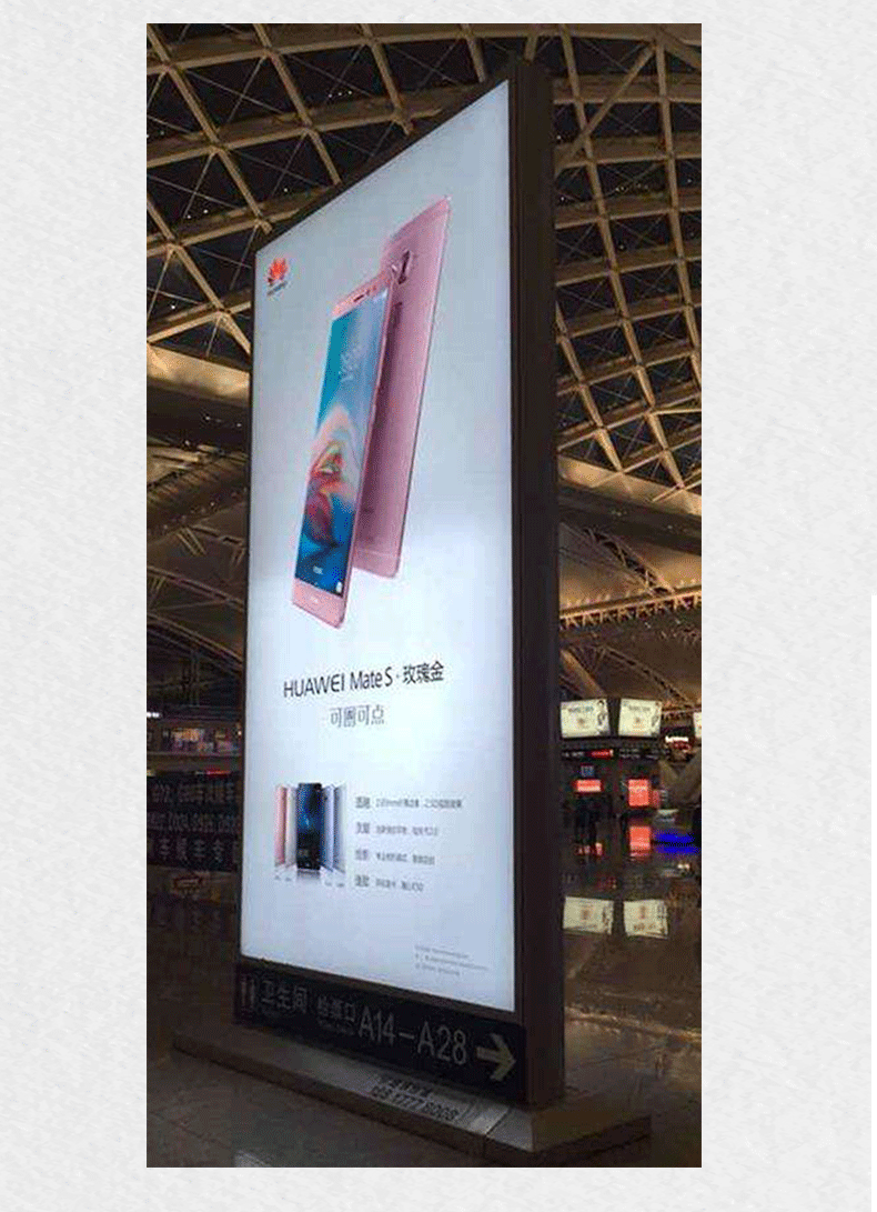 厂家热销led广告灯箱商场外墙防水灯箱正面开盖拉布灯箱广告牌