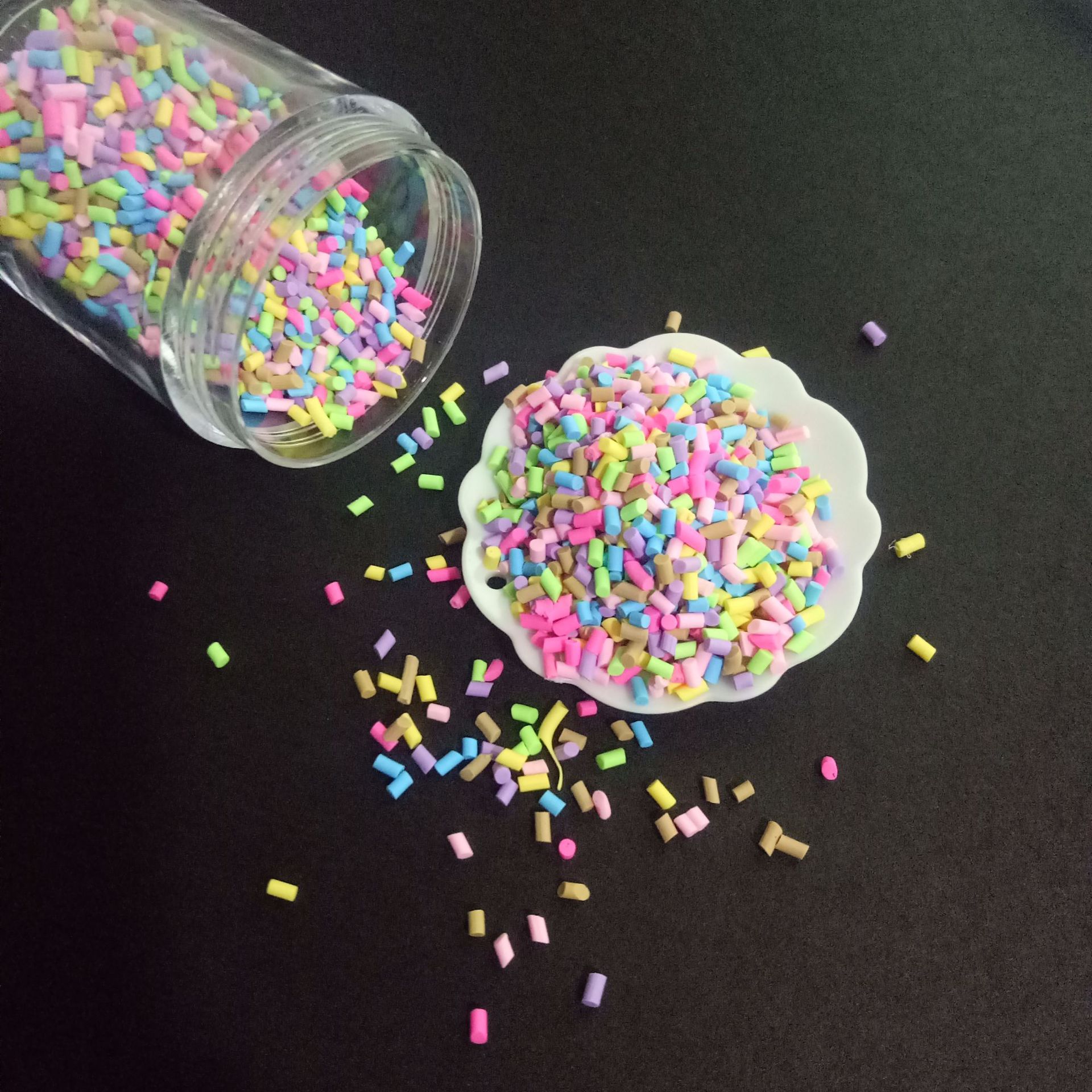 厂家直销3克装仿真花生碎巧克力碎 巧克力丝 软陶巧克力丝糖粒果