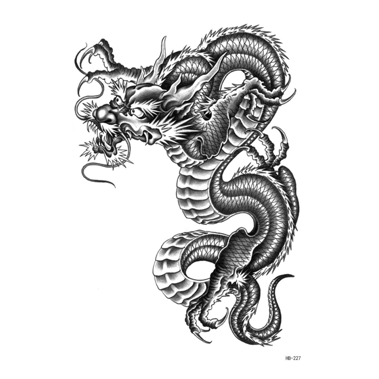 供应花臂纹身贴 中国龙系列花臂纹身贴 龙图纹身贴 支持定做