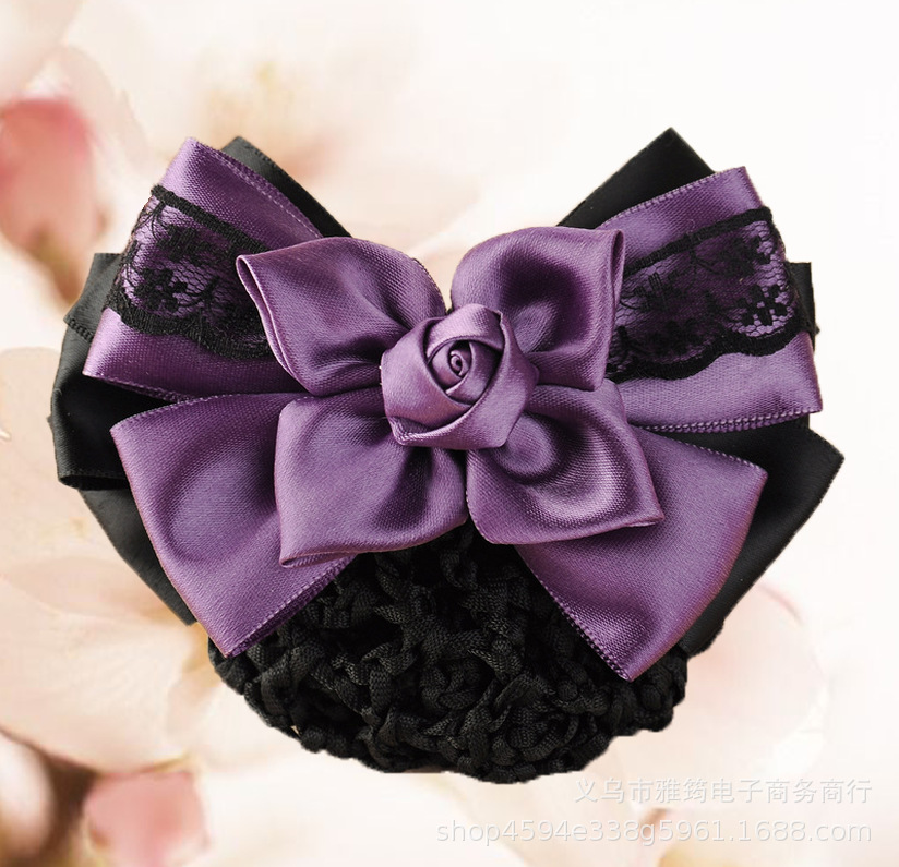 韩版酒店护士物业银行护士医院头花工作发网头饰头花职业头花批发