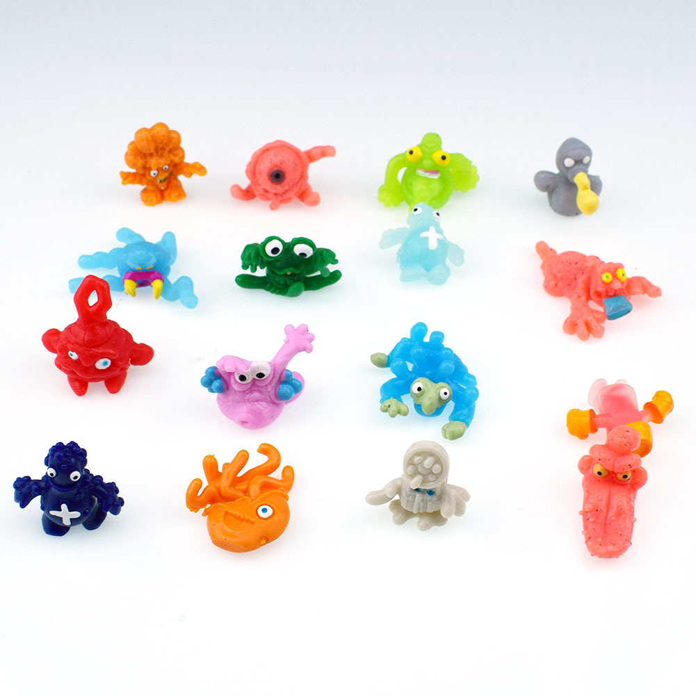 tpr软胶带粘性垃圾虫公仔模型玩具装扭蛋玩具速卖通亚马逊货源