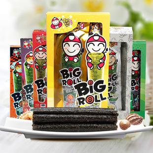 泰国进口小老板海苔卷脆紫菜即食寿司海苔片休闲进口零食批发