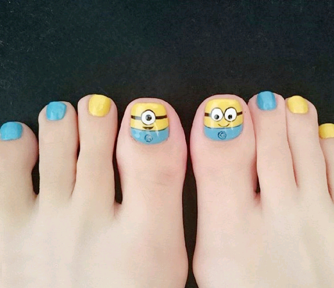 新款韩国美甲贴纸 卡通时尚美甲脚贴 脚趾甲贴纸 环保指甲贴 乐畈