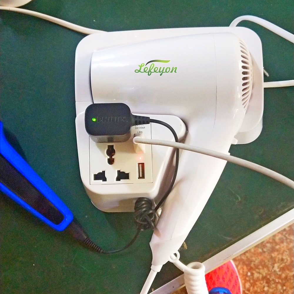 飞扬fy-9029b 新款usb充电插座酒店宾馆挂壁式吹风机,usb电吹风机