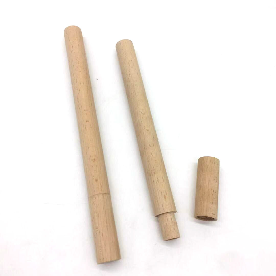 厂家定制 木质吸管木套 环保吸管筷子木筒 榉木香筒