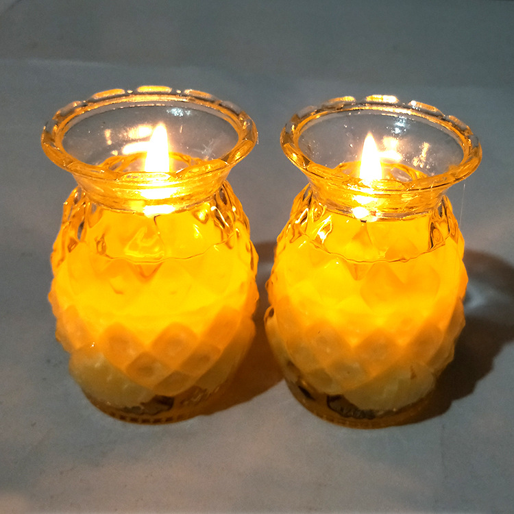 厂家批发佛堂居家用品1天酥油灯长明灯佛供灯菠萝酥油灯