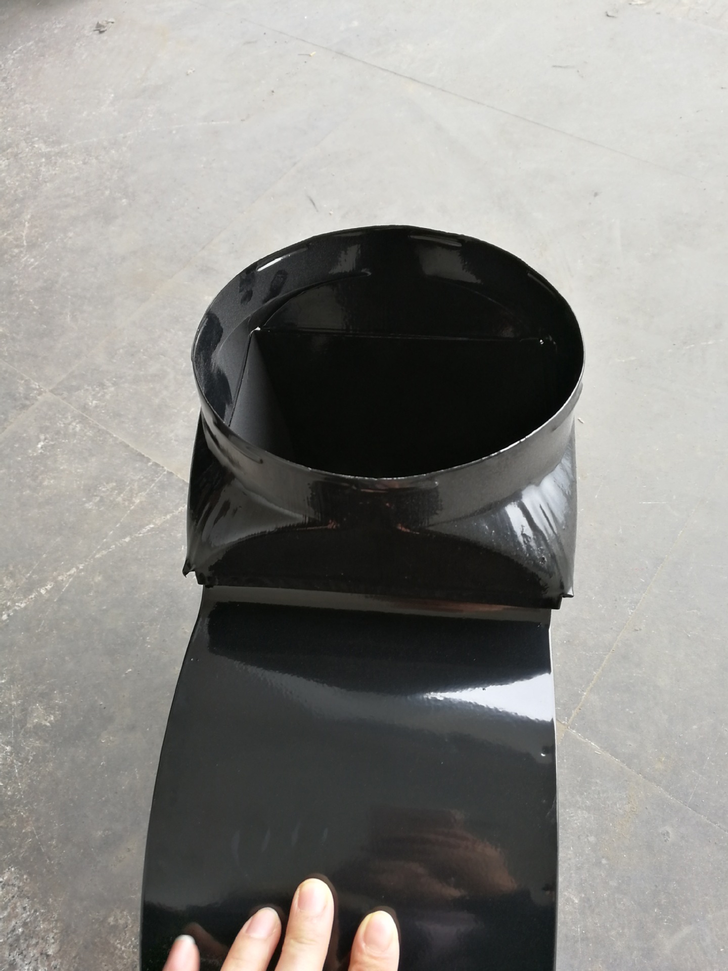 新型油烟机蜗壳风道260拉深口风道集成灶风道下排侧吸