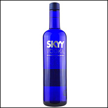 洋酒美国进口 蓝天伏特加SKYY VODKA 深蓝伏特加750ml 原味