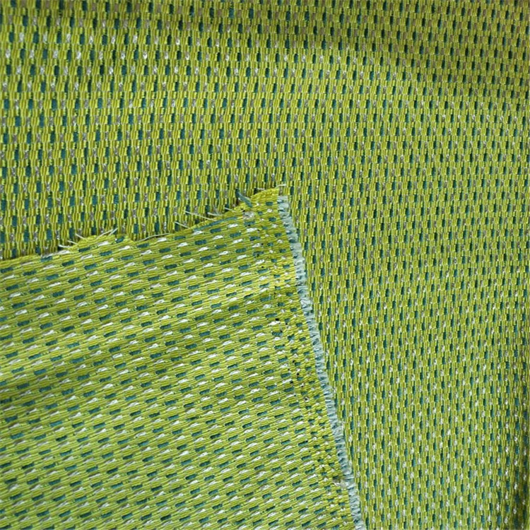 厂家直销双色提花涤纶布料鞋材箱包面料现货供应