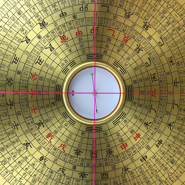 罗国源8寸专业三元三合综合玄空飞星金锁玉关风水罗盘罗经仪纯铜