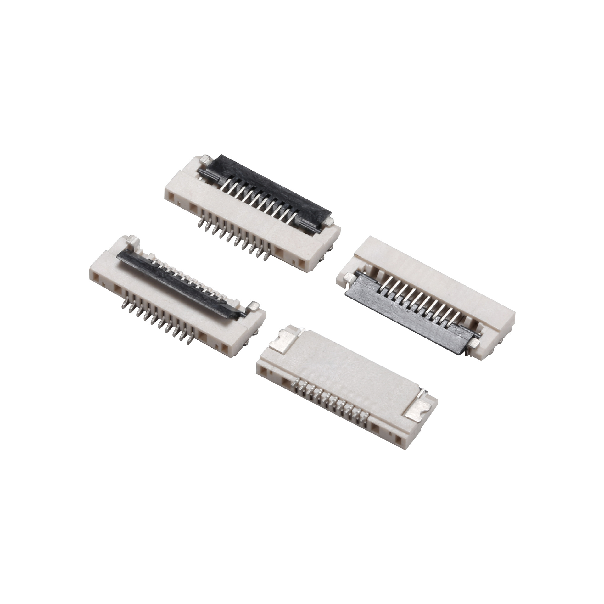 电脑fpc连接器 0.5间距 1.2掀盖下接/前掀/前压/4pin-60pin